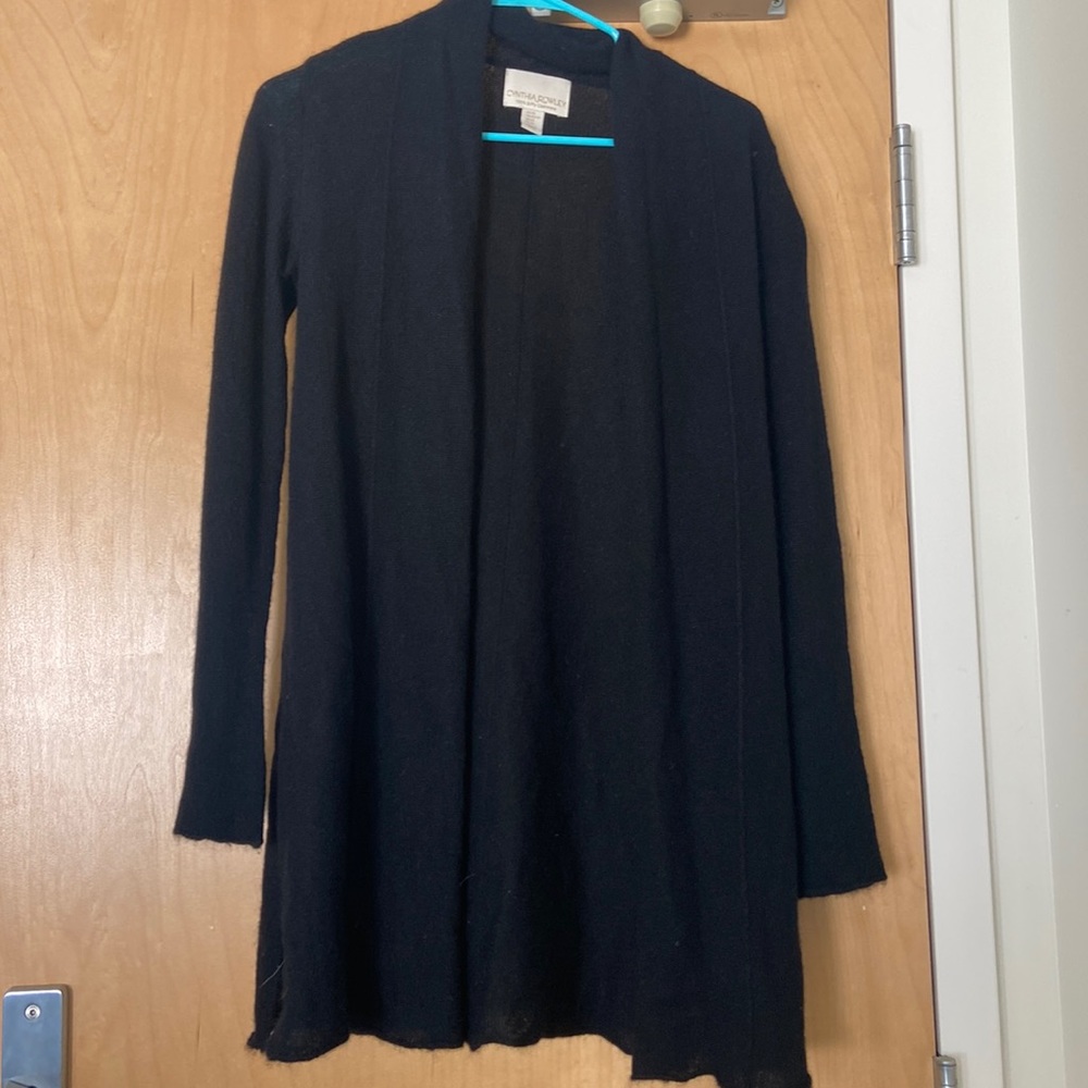 Cashmere cardigan long